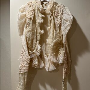 Zara ZW COLLECTION LIMITED
EDITION COMBINATION RUFFLE
SHIRT Halloween